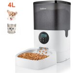 Balimo - 4l distributeur de croquettes avec led cran pour pour animaux de compagnie distributeur automatique ...