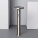 Ledkia - balise led solaire extrieure helios inox 6w en saillie sur pied 45cm avec dtecteur de mouvement ...