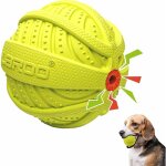 Balle chiens couineuse, jouet pour chien indestructible, balle pour chiens en caoutchouc naturel, flottant ... Balle chiens couineuse, jouet pour chien indestructible, balle pour chiens en caoutchouc naturel, flottant ...