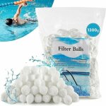 Balles filtrantes 1300g boules de filtre de piscine, alternative pour 46 kg sable filtrant sable de quartz, ... Balles filtrantes 1300g boules de filtre de piscine, alternative pour 46 kg sable filtrant sable de quartz, ...