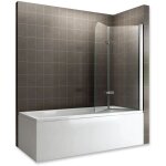 Saniverre - baly pare - baignoire 140 x h. 140 cm verre pliant et pivotant transparent anticalcaire Saniverre - baly pare - baignoire 140 x h. 140 cm verre pliant et pivotant transparent anticalcaire