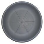 Soucoupe ronde cm. 22 gris pour pot de fleur bama