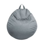 Bananair - pouf poire dhoussable - 80x70 cm gris fonc