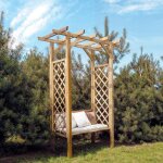 C�monjardin ? banc de jardin 2 places en bois de pin trait� autoclave ? r�sistant aux uv et � l'humidit� ...