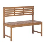 Beliani - banc 2 places pour extrieur en bois d'acacia 50 x 110 cm mobilier de terrasse treia