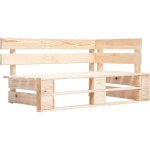 Vidaxl - banc d'angle palette de jardin bois