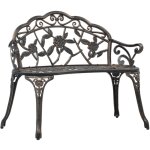 Vidaxl - banc de bistrot 100 cm bronze aluminium coul�