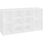 Banc  chaussures blanc 103x30x54, 5 cm agglomr