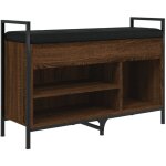 Banc � chaussures ch�ne marron 85, 5x32x57, 5cm bois d'ing�nierie vidaxl