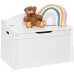 Idmarket - banc coffre de rangement enfant mateo en bois blanc