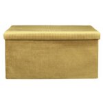 Paris prix - banc & coffre de rangement 'giulia' 77cm jaune