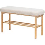 Nordlys - banc entre chambre scandinave bois rangement