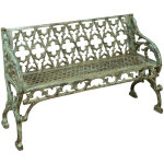 Biscottini - banc d'extrieur en fonte 130x47x79 cm canap d'extrieur chaise 2 places canap de jardin ...