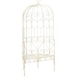 Vidaxl - banc de jardin 95 cm fer blanc antique Vidaxl - banc de jardin 95 cm fer blanc antique