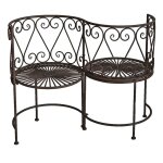 Banc de jardin fer confident 105x53x85cm