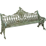 Biscottini - banc de jardin en fonte 180 x 65 x 100 cm canap d'extrieur banc lgant liberty avec accoudoirs ...