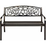 Relax4life - banc de jardin en fonte d'acier pour 2 - 3 personnes avec dossier incliné, accoudoirs arrondis ... Relax4life - banc de jardin en fonte d'acier pour 2 - 3 personnes avec dossier incliné, accoudoirs arrondis ...