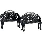 Banc de jardin, jeu de 2 Banc de jardin, jeu de 2