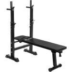 Banc de musculation d'haltres pour abdominaux pliable pliable et peu encombrant avec un rembourrage ...