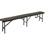 Banc pliant imitation bois