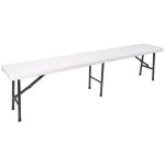 Perel - banc pliant - 180 x 25 x 43 cm