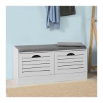 Sobuy - banc de rangement  chaussures armoire meuble d'entre - blanc fsr62 - w 