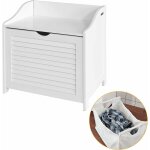 Banc de rangement panier � linge avec sac amovible sobuy fsr40 - w
