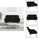 Banc de t�l�vision - vidaxl banc noir 110x76x80 cm velours - banc de d�tente