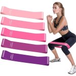 Bande lastique fitness, bande de rsistance [lot de 5] bande elastique musculation latex naturel quipement ...