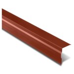 Bande de rive universelle coloris: rouge tuile ral 8012 - dimension: 2100 mm longueur