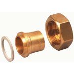 Raccord 2 pi�ces - 15 x 21 - cuivre 14 - nf banides et debeaurain 0390434
