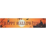 Bannire joyeux halloween sorcire chauve - souris citrouille imprime banderoles en toile de jute pour ...