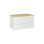 Gautier - banque d'accueil basse droite l 120 x h 74 cm - sunday - chne clair