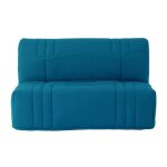 Banquette 2 places bz dream - tissu 100% coton bleu canard - couchage 140x190 cm - l145 x p100 x h90 ... Banquette 2 places bz dream - tissu 100% coton bleu canard - couchage 140x190 cm - l145 x p100 x h90 ...