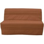 Banquette bz 2 places joe - tissu terracotta - l143 x p97 x h89cm - fabrication fran�aise - gruhier