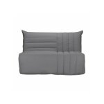 Banquette bz 3 places becci - tissu gris - bultex - made in france - l 142 x p 101 cm Banquette bz 3 places becci - tissu gris - bultex - made in france - l 142 x p 101 cm