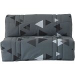 Banquette bz dream - gris bikini - 100% coton - l 145 x p 100 x h 90 cm