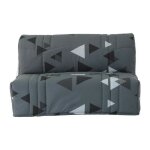 Banquette bz dream - gris bikini - 100% coton - l 145 x p 100 x h 90 cm