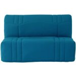 Banquette bz dream - tissu 100% coton bleu canard - couchage 140x190 cm