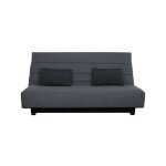 Dunlopillo banquette clic clac 2 places - gris - reveur Dunlopillo banquette clic clac 2 places - gris - reveur