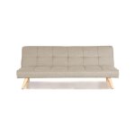 Banquette clic clac 3 places taupe - siljan