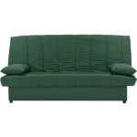 Banquette clic clac 3 places - tissu 100% coton vert - 190 x 92 cm - mila - aucune