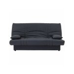 Sans marque - banquette clic clac 3 places - tissu gris anthracite - l 190 x p 92 cm - dream - style ... Sans marque - banquette clic clac 3 places - tissu gris anthracite - l 190 x p 92 cm - dream - style ...