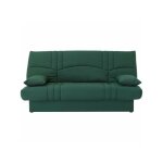 Banquette clic clac 3 places - tissu vert foret - style contemporain - l 190 x p 92 cm - dream