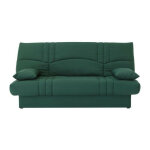 Les tendances - banquette clic clac 3 places - tissu vert foret - style contemporain - l 190 x p 92 cm ... Les tendances - banquette clic clac 3 places - tissu vert foret - style contemporain - l 190 x p 92 cm ...