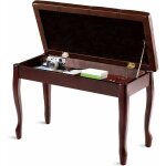 Costway banquette pour piano, avec coussin en cuir rembourr confortable et compartiment de rangement, ...