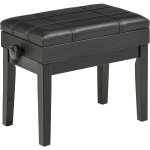 Banquette tabouret sige pour piano coffre intgr hauteur rglable bois hva assise revtement synthtique ...