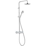 Banyo - kludi logo syst�me de douche double thermostatique 6809205 - 00 chrom� , avec t�te et douchette ...