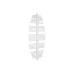 Banyo - radiateur seche - serviette vespucci doppio, blanc, hxl: 1556x700mm Banyo - radiateur seche - serviette vespucci doppio, blanc, hxl: 1556x700mm