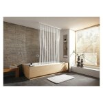 Rideau de douche roulant design couleur rideau: blanc